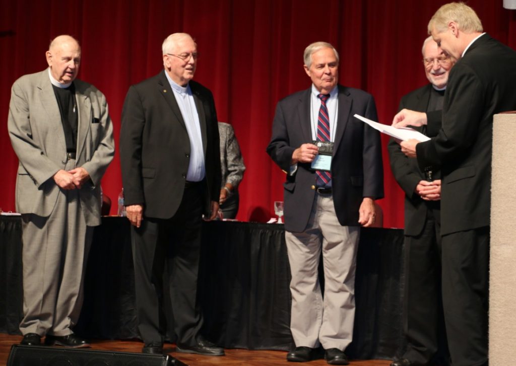 pastors being recognized for their service